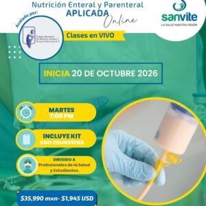 Diplomado Nutrición Enteral y Parenteral Aplicada 2026-2027