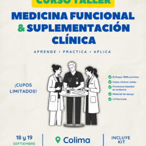 Curso Taller Medicina Funcional y Suplementación Clínica Colima